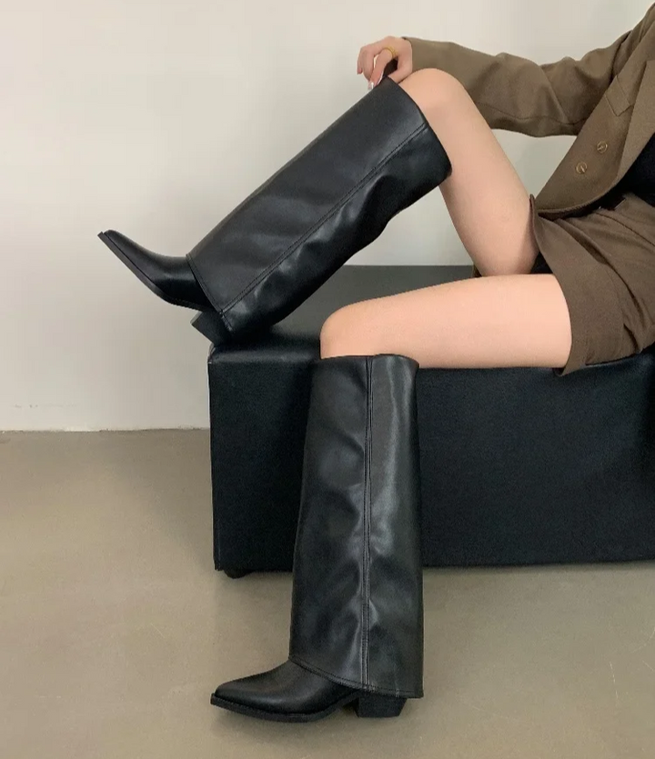 BergHaven Boots | Moderne knielange high heel laarzen voor vrouwen