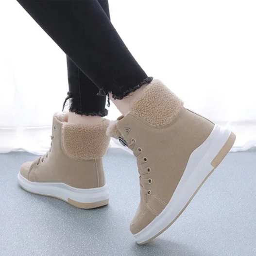 Natalia Snowboots | Trendy fleece gevoerde high-top sneaker laarzen voor dames