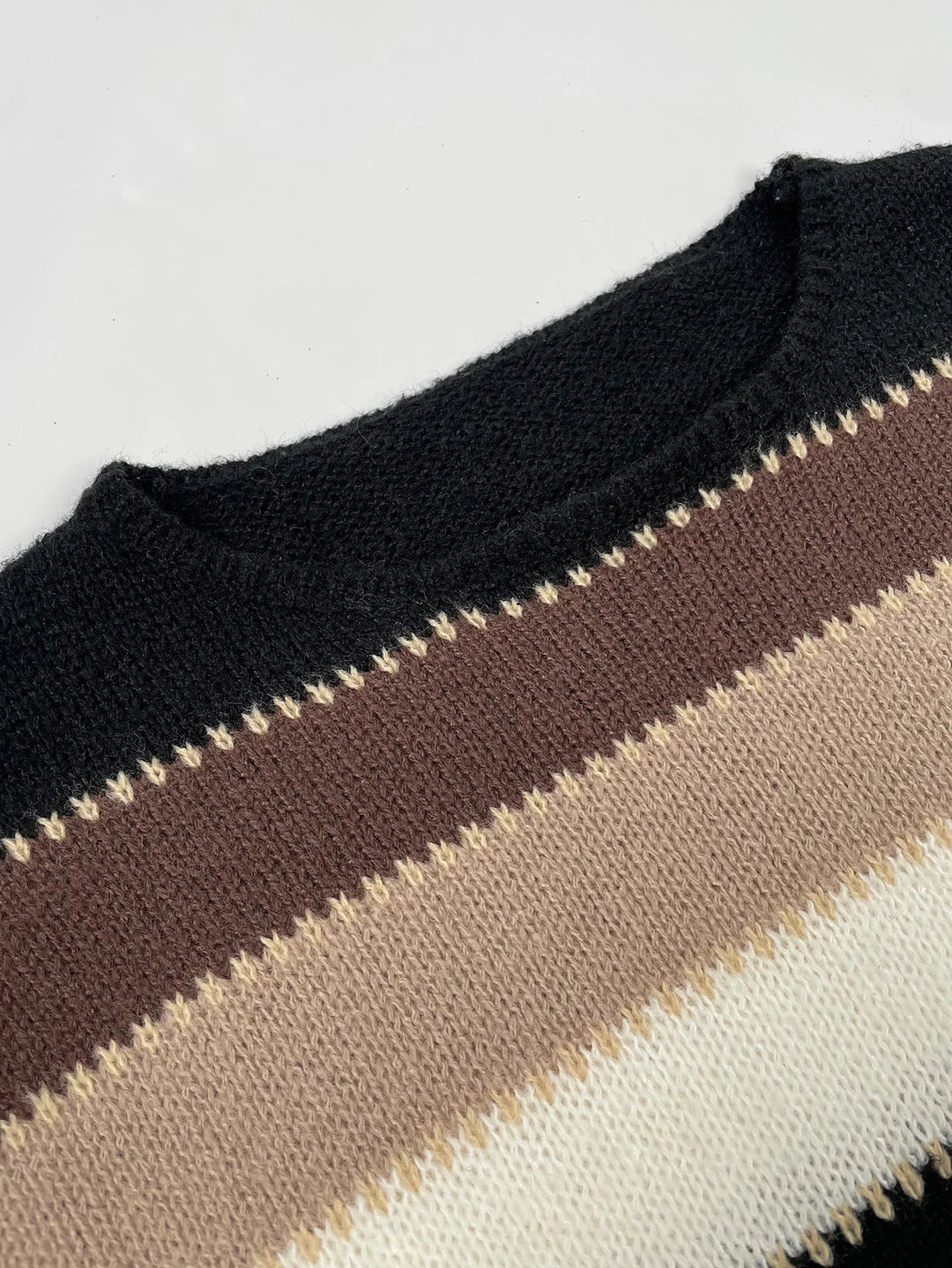 Mika Sweater | Gezellige warm gestreepte damestrui voor de winter