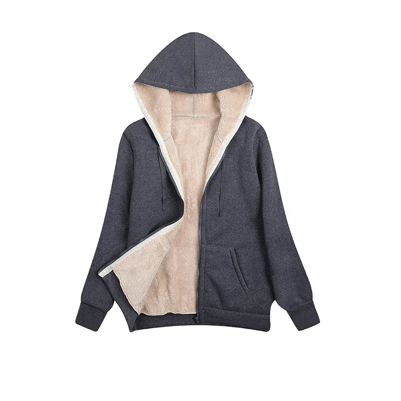 Celine Fleece Vest | Super warm gezellig fleece vest met capuchon voor dames