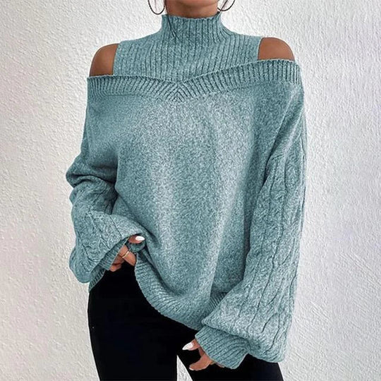 Stijlvolle Off-shoulder wintertrui voor dames
