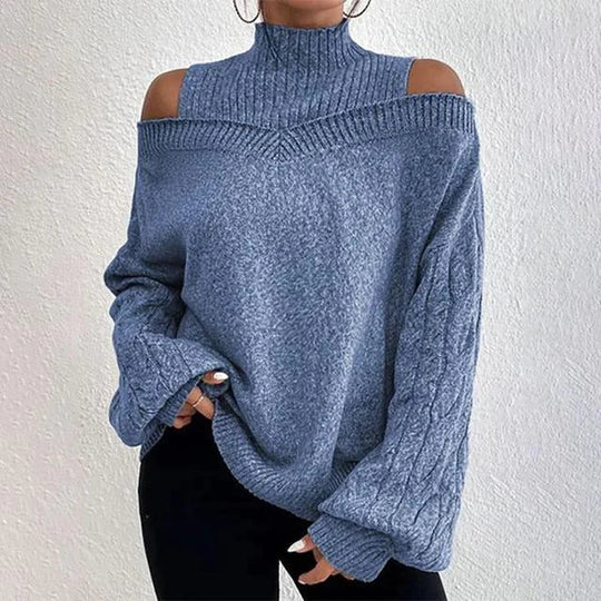 Stijlvolle Off-shoulder wintertrui voor dames
