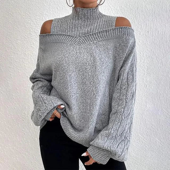 Stijlvolle Off-shoulder wintertrui voor dames