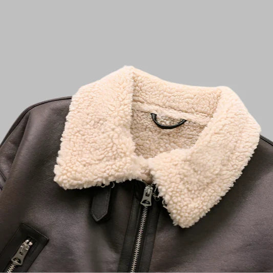 Trendy Faux Shearling Jas