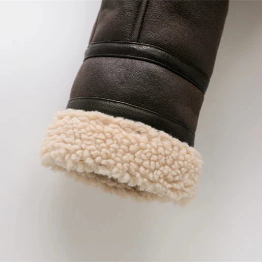 Trendy Faux Shearling Jas