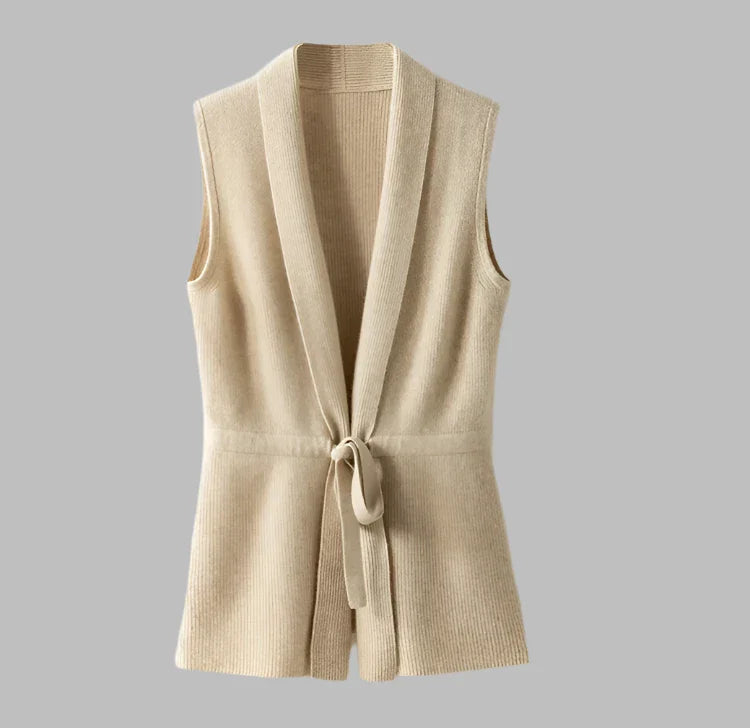 V-neck Wool-look Vest