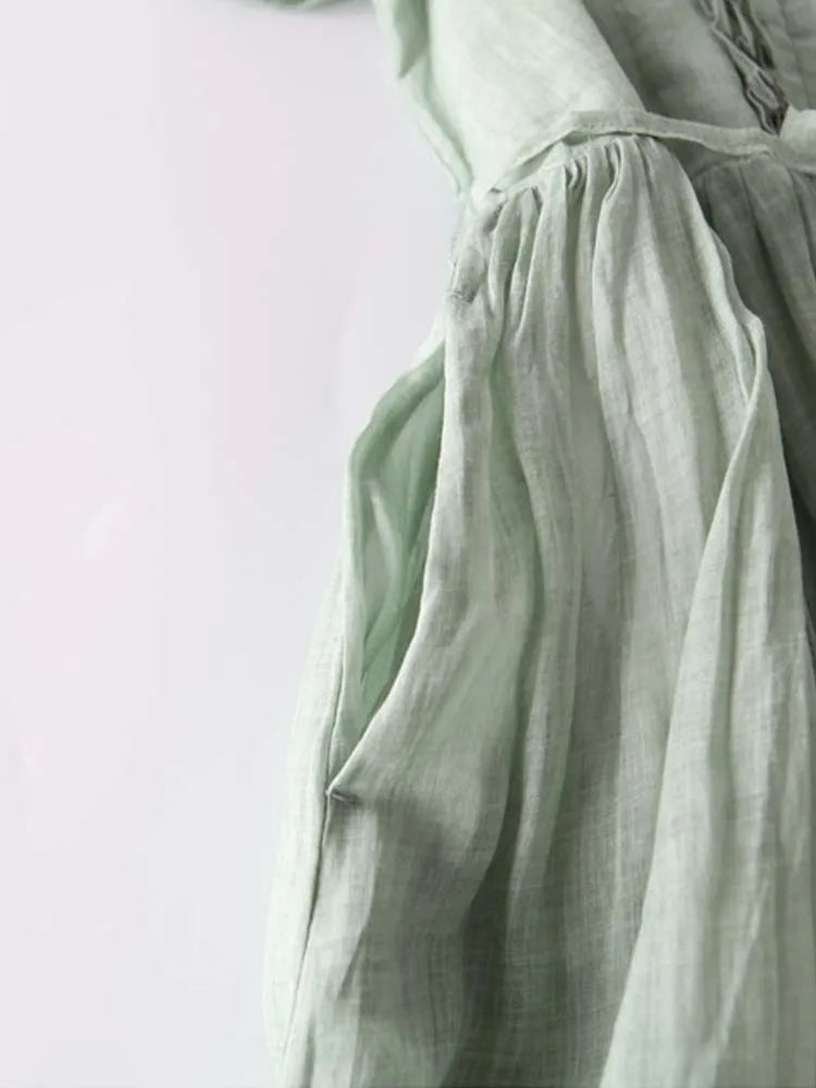 Marleen Sweet Ruffles jurk | Modern vintage damesjurk met ronde hals