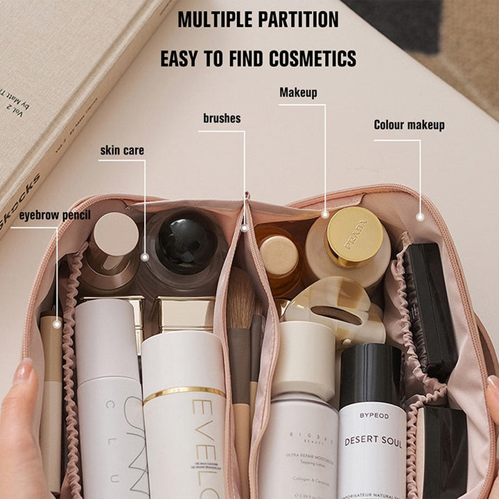 Ellis Cosmetica Organizer | Luxe Make-up Tas met Ruime Vakken voor Dames