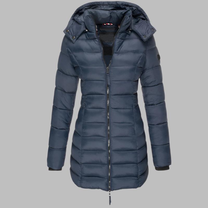 Emma Donsjack | De meest comfortabele winterjas met capuchon en rits voor dames