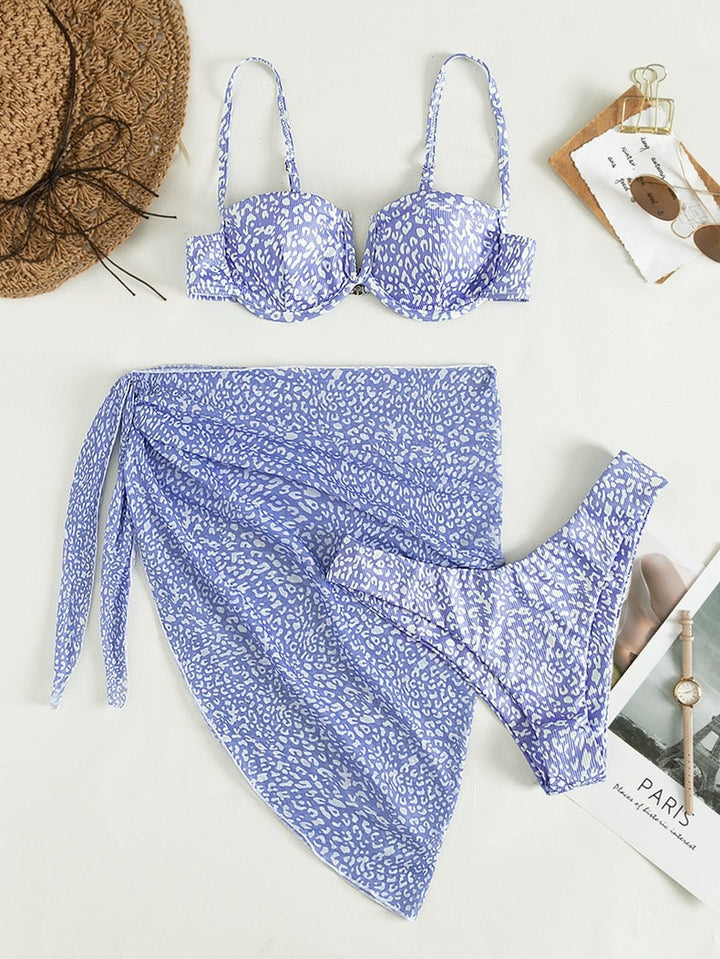 Leonora Bikini | 3 delige bikini met print