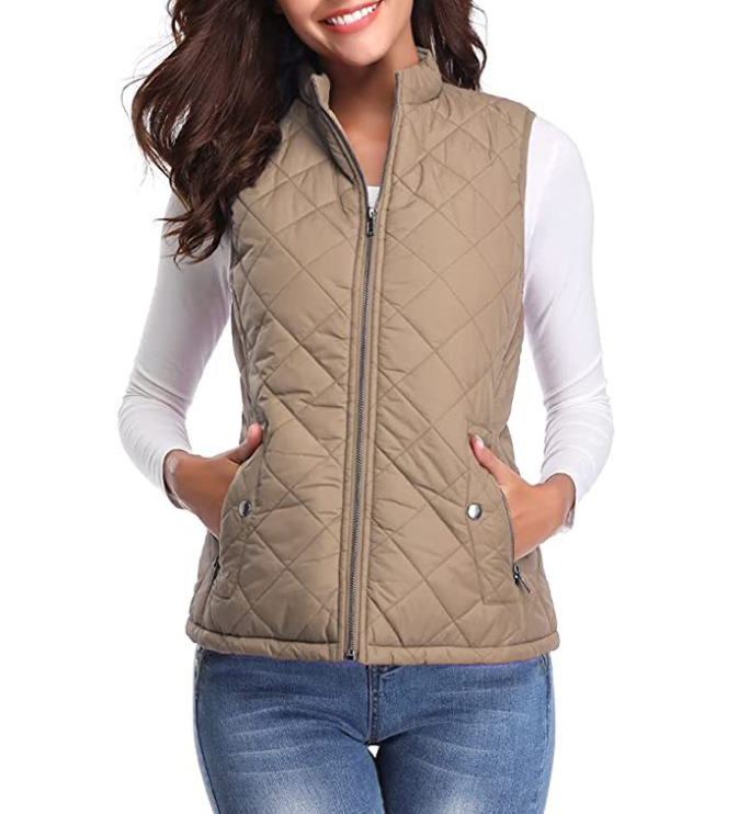 Loewa Bodywarmer | Stijlvol licht gewatteerde bodywarmer met ritssluiting voor dames