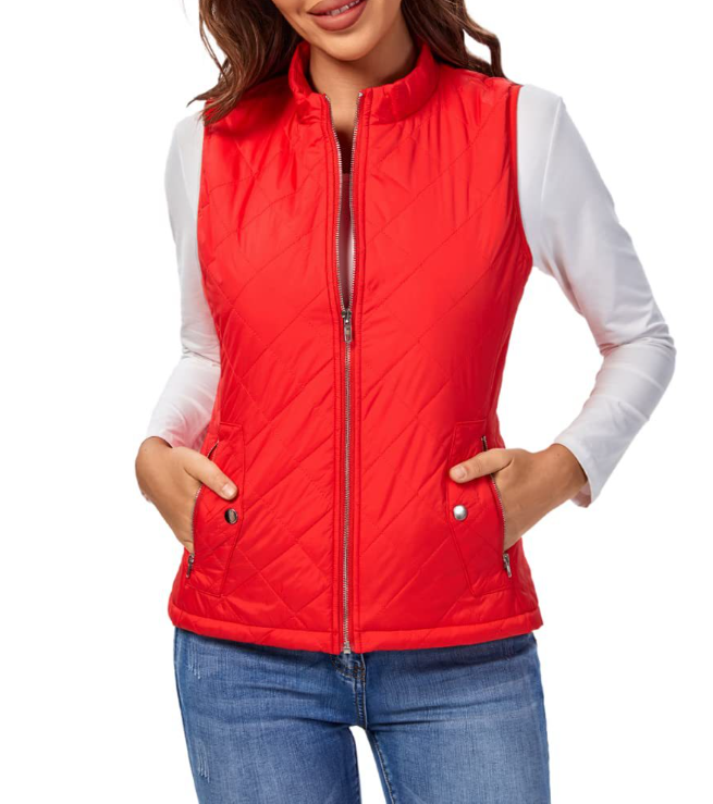 Loewa Bodywarmer | Stijlvol licht gewatteerde bodywarmer met ritssluiting voor dames