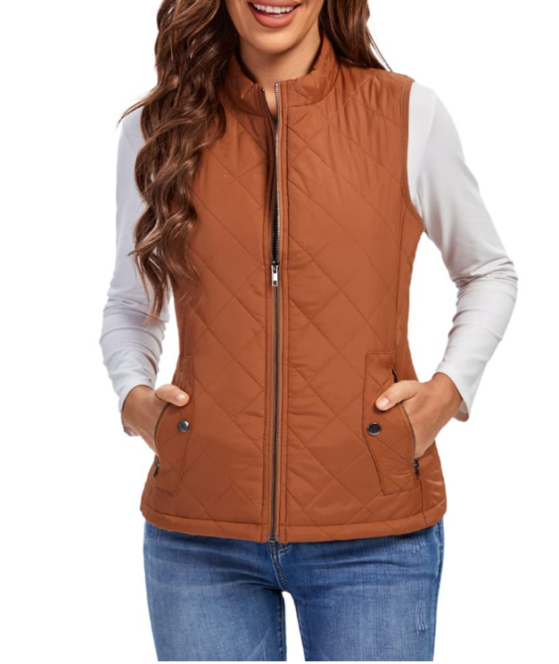 Loewa Bodywarmer | Stijlvol licht gewatteerde bodywarmer met ritssluiting voor dames