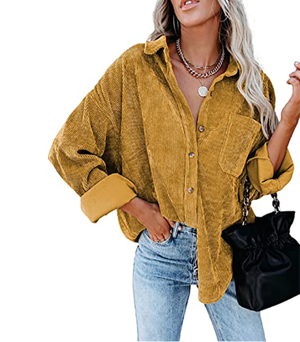 Emily Overshirt | Ribfluwelen Blouse voor ieder seizoen