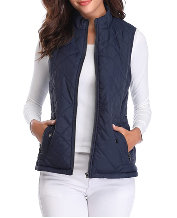 Loewa Bodywarmer | Stijlvol licht gewatteerde bodywarmer met ritssluiting voor dames