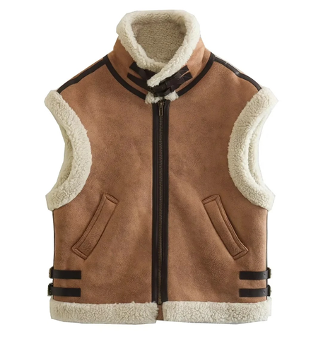 Ne-kd Bodywarmer | Elegant trendy mouwloos fleece vest vrouwen