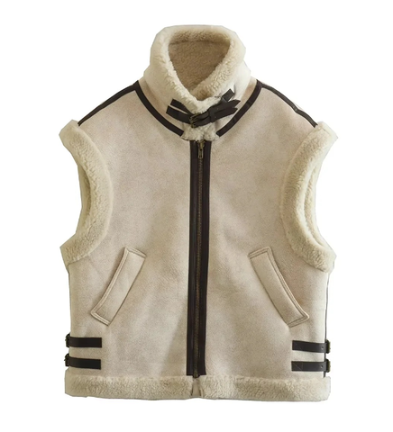 Ne-kd Bodywarmer | Elegant trendy mouwloos fleece vest vrouwen