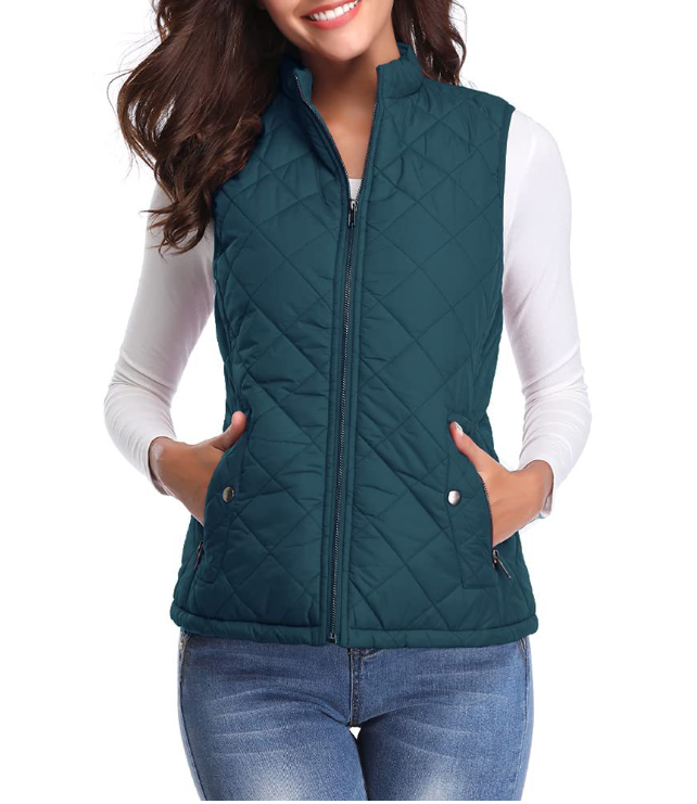 Loewa Bodywarmer | Stijlvol licht gewatteerde bodywarmer met ritssluiting voor dames