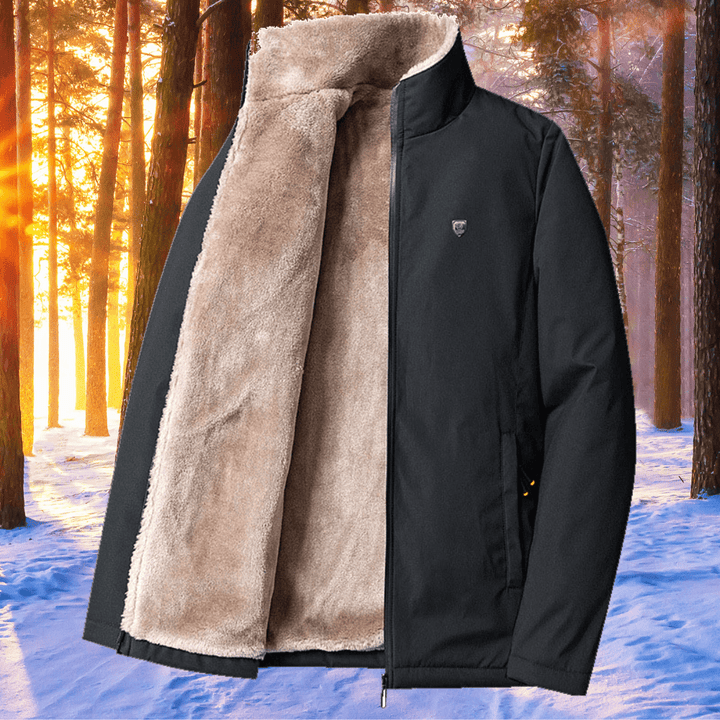 Tom Fleece Jack | Casual winterjas voor mannen met een warme voering