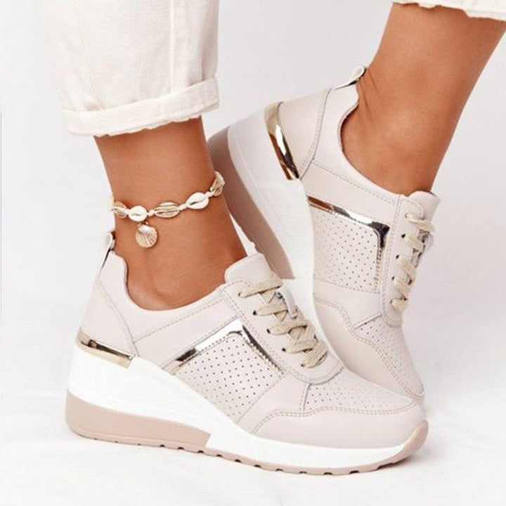 Riley Wedges Sneakers | Comfortabele modieuze vetersneakers