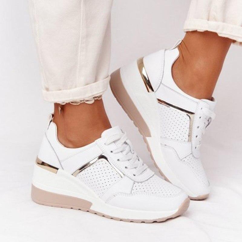 Riley Wedges Sneakers | Comfortabele modieuze vetersneakers