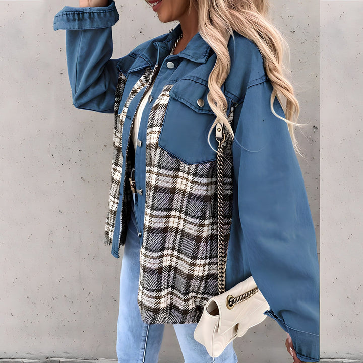 Lauren Plaid Jacket | Trendy oversized geruite jas voor dames met knoopsluiting